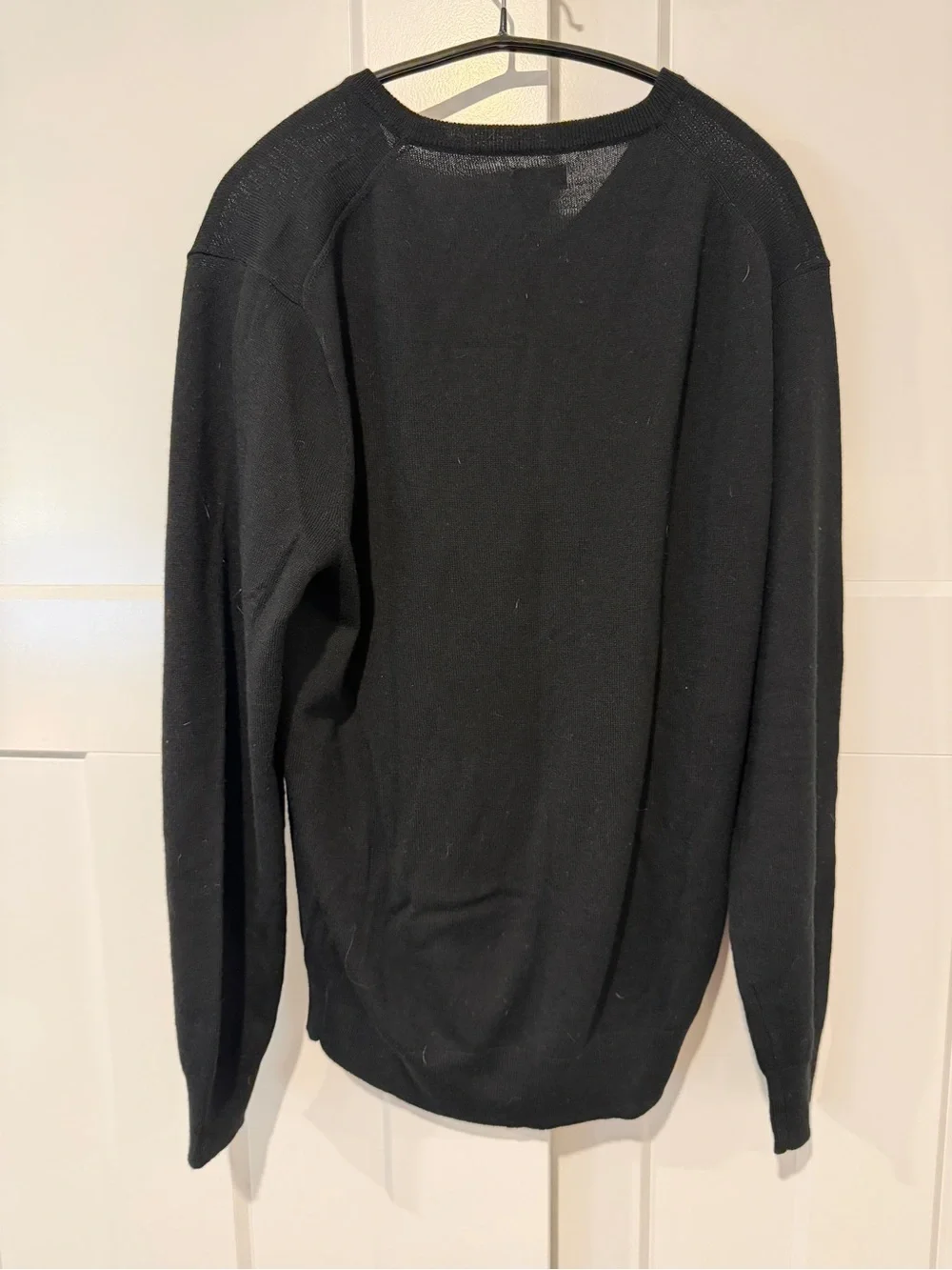 J Crew Merino Blend Men’s V-Neck Sweater - Black